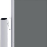 VIDAXL -Windschutzscheibe 200x1000 cm Anthrazit -geläutet