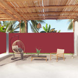 VIDAXL -Windschutzscheibe 200x1000 cm Rot ausziehbar