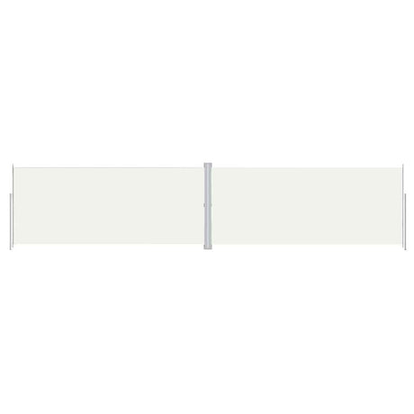 VIDAXL -Windschutzscheibe ausziehbar 220x1000 cm cremefarben