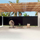 VIDAXL -Windschutzscheibe ausziehbar 220x1200 cm Schwarz