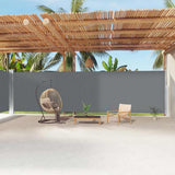 VIDAXL -Windschutzscheibe extendable 220x1200 cm Anthrazit -ausgelöst