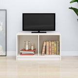 Vidaxl tv-meubel 70x33x42 cm massief grenenhout wit