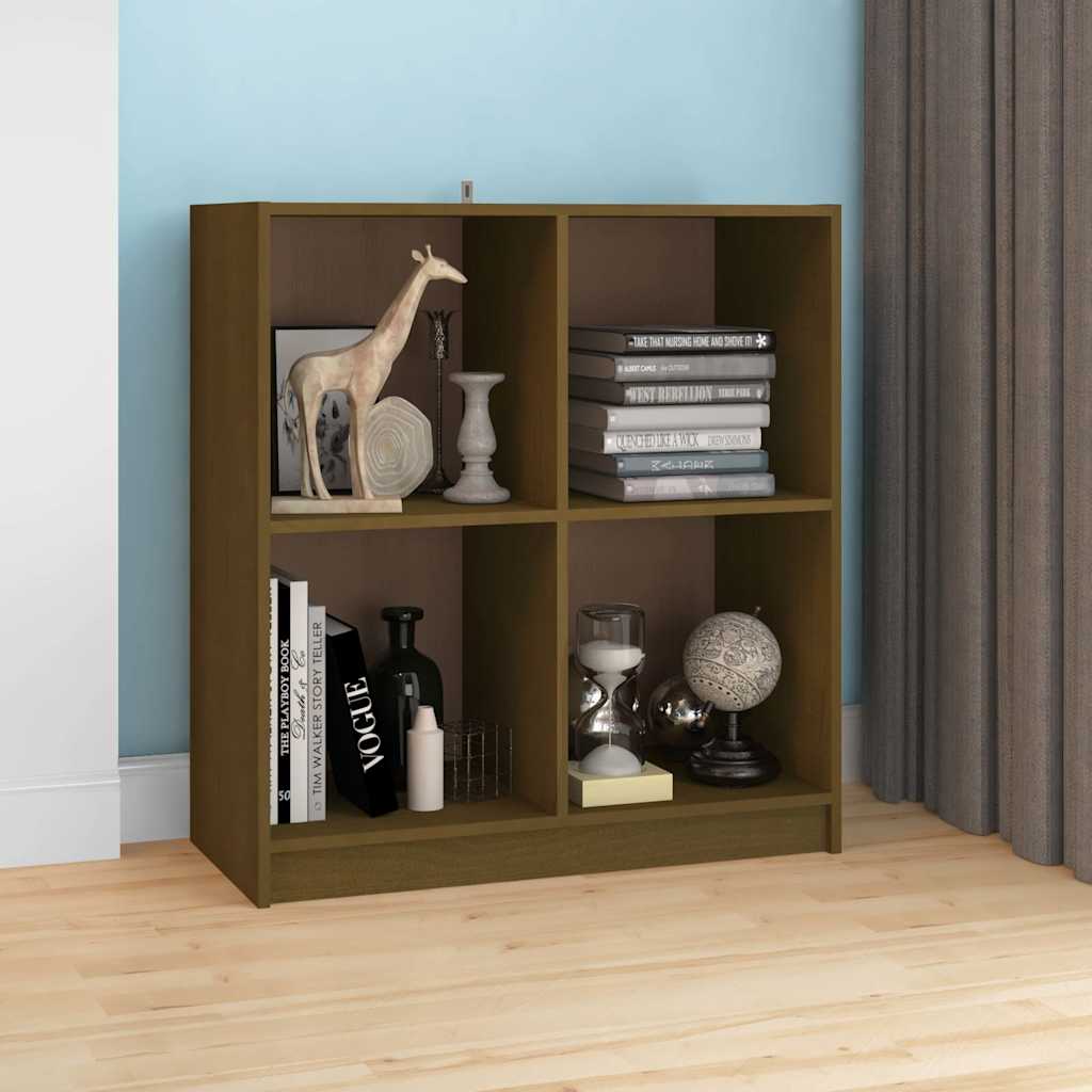 Vidaxl dressoir 70x33x76 cm massief grenenhout honingbruin