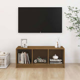 Vidaxl tv-meubel 104x33x41 cm massief grenenhout honingbruin