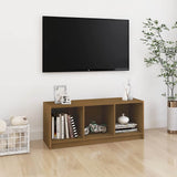 Vidaxl tv-meubel 104x33x41 cm massief grenenhout honingbruin