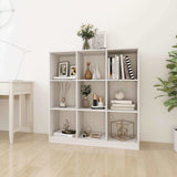 Vidaxl boekenkast kamerscherm 104x33,5x110 cm massief grenenhout wit
