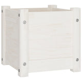 VIDAXL -Planungsbox 31x31x31 cm Festkiefer weiß