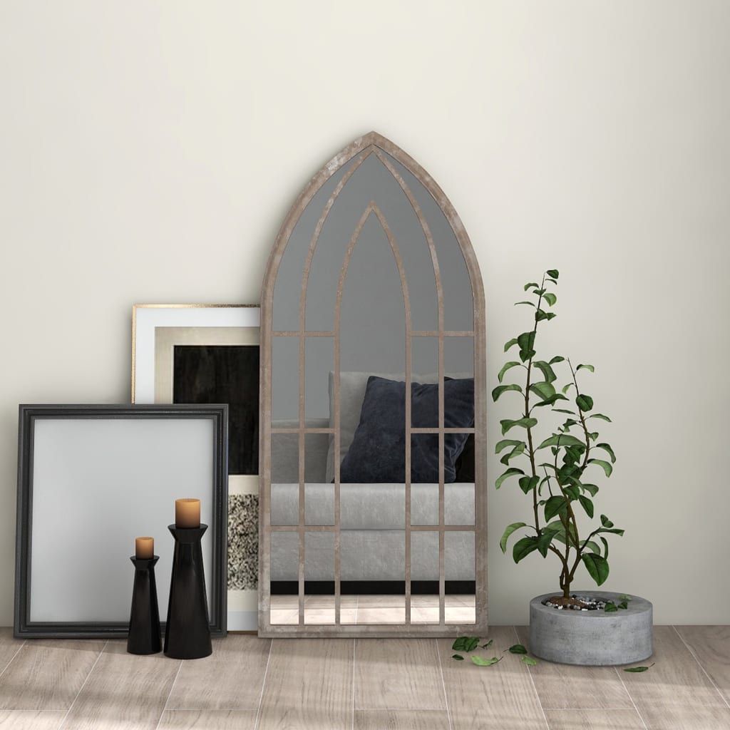 Vidaxx Spiegel 100x45 cm Eisen sandfarben