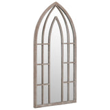 Vidaxl spiegel 70x30 cm ijzer zandkleurig
