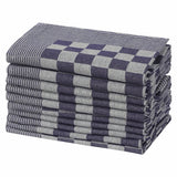 Vidaxl Küchentücher 10 ST 50 x 70 cm Baumwollblau und Weiß