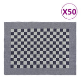 Vidaxl Küchentücher 50 St 50x70 cm Baumwollblau und Weiß