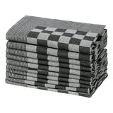 Vidaxl Küchentücher 10 ST 50 x 70 cm Baumwollschwarz und Weiß