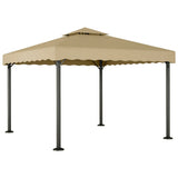 Vidaxl Arbor 3x3 M Aluminium und Stahltaupe