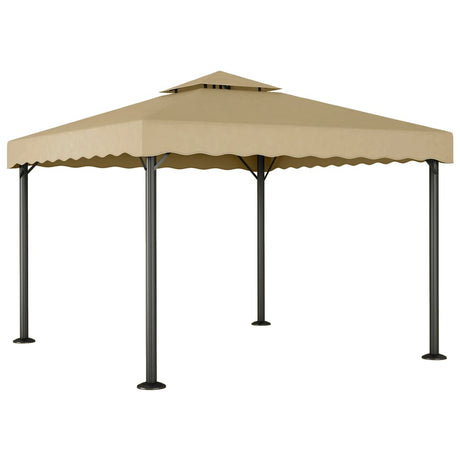 Vidaxl Arbor 3x3 M Aluminium und Stahltaupe