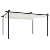 Vidaxl Garden Practor mit ausziehbarem Dach 4x3 m cremefarben