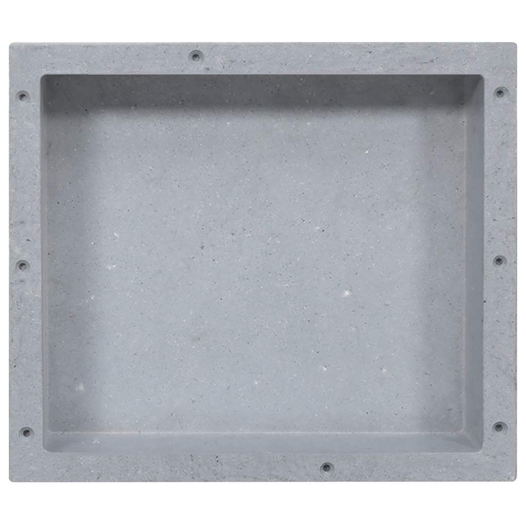 Vidaxl douchenis 41x36x10 cm matgrijs