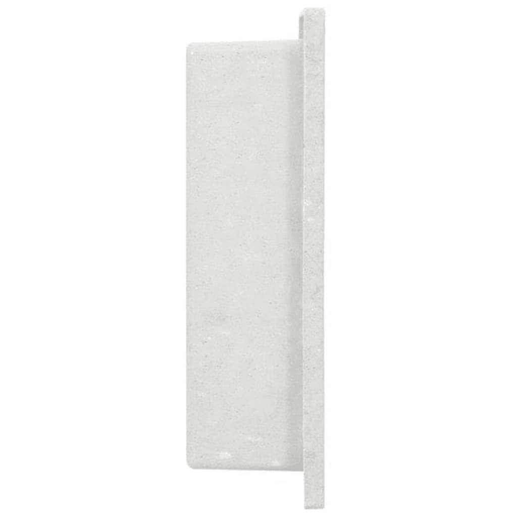 VIDAXL -Dusche 41x36x10 cm Matte Weiß