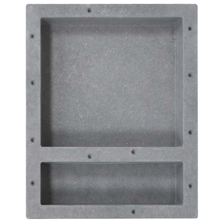 Vidaxl douchenis met 2 vakken 41x51x10 cm matgrijs