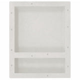 VIDAXL -Dusche mit 2 Fächern 41x51x10 cm Matte Weiß