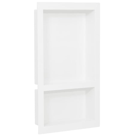 VIDAXL -Dusche mit 2 Fächern 41x69x9 cm Hochglanz weiß