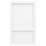 VIDAXL -Dusche mit 2 Fächern 41x69x9 cm Hochglanz weiß