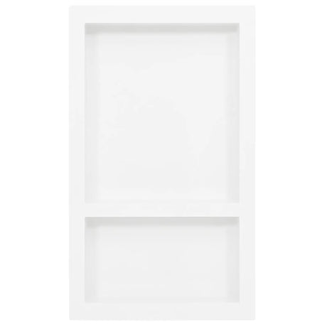 VIDAXL -Dusche mit 2 Fächern 41x69x9 cm Hochglanz weiß