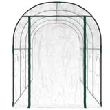 Vidaxx Gartengewächshaus 160x400x190 cm PVC und pulverbeschichteter Stahl transparent