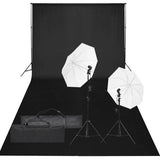 Vidaxl Photo Studio Set mit Beleuchtungsset und Hintergrund