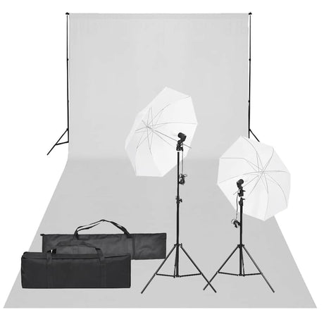 Vidaxxl Fotostudio-Set mit Beleuchtungsset und Hintergrund