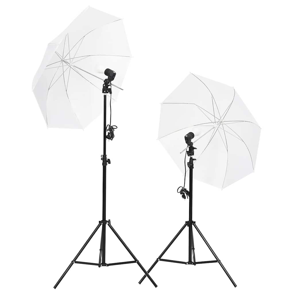 Vidaxl Photo Studio -Set mit Beleuchtungssatz, Hintergrund und Reflektor
