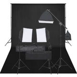Vidaxl Photo Studio Set mit Beleuchtungsset und Hintergrund