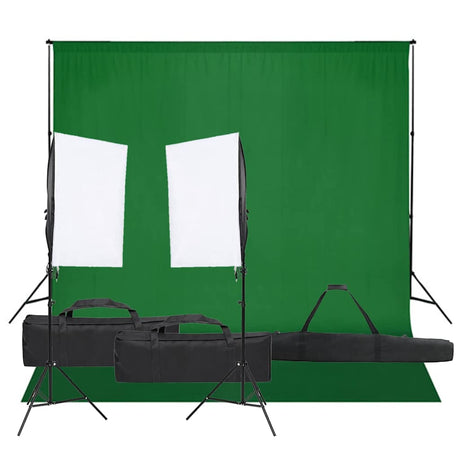 Vidaxxl Fotostudio-Set mit Beleuchtungsset und Hintergrund