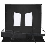 Vidaxl Photo Studio Set mit Beleuchtungsset und Hintergrund