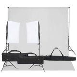Vidaxl Photo Studio Set mit Beleuchtungsset und Hintergrund
