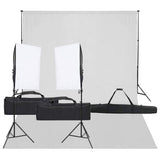 Vidaxl Photo Studio Set mit Beleuchtungsset und Hintergrund