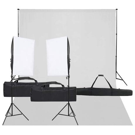 Vidaxl Photo Studio Set mit Beleuchtungsset und Hintergrund