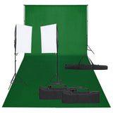 Vidaxl Photo Studio Set mit Beleuchtungsset und Hintergrund