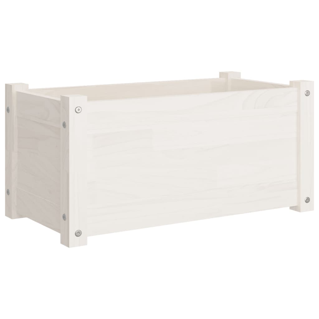 VIDAXL -Planungsbox 60x31x31 cm Festkiefer weiß