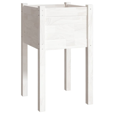 VIDAXL -Planungsbox 40x40x70 cm Festkiefer weiß