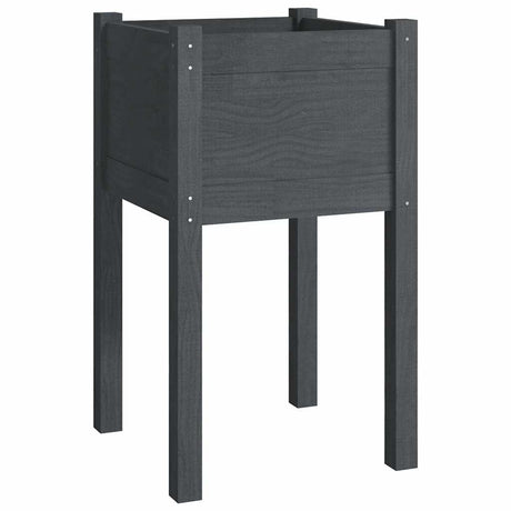 VIDAXL -Pflanzer 2 ST 40x40x70 cm Festkiefergrau