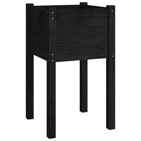 Vidaxl -Pflanzer 2 ST 40x40x70 cm Festkiefer schwarz
