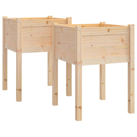 VIDAXL -Pflanzer 2 ST 50x50x70 cm Festkiefer