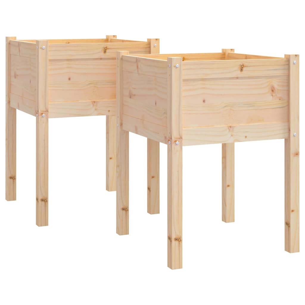 VIDAXL -Pflanzer 2 ST 50x50x70 cm Festkiefer