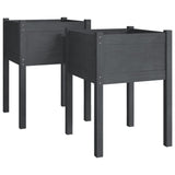 VIDAXL -Pflanzer 2 ST 50x50x70 cm Festkiefergrau