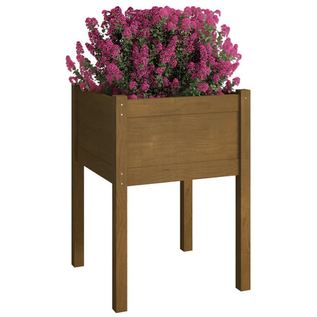 Vidaxl Plantbaken 2 PCs 50 x 50 x 70 cm Festkiefer Honigbraun