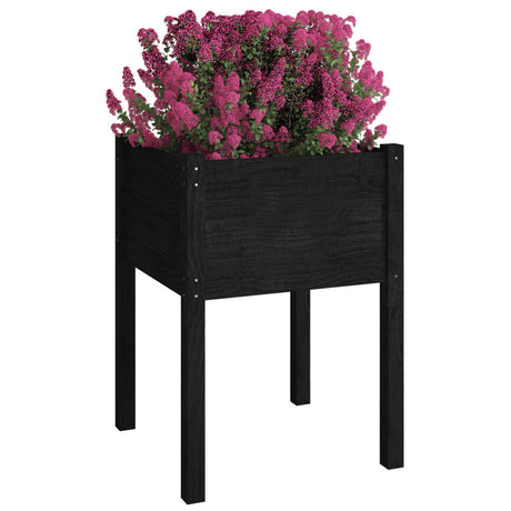 VIDAXL -Planungsbox 50x50x70 cm Festkiefer schwarz