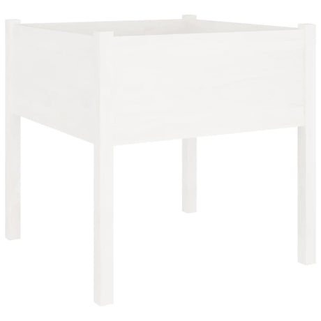 VIDAXL -Planungsbox 70x70x70 cm Festkiefer weiß