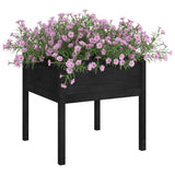 VIDAXL -Planungsbox 70x70x70 cm Festkiefer schwarz