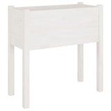 VIDAXL -Planungsbox 70x31x70 cm Festkiefer weiß