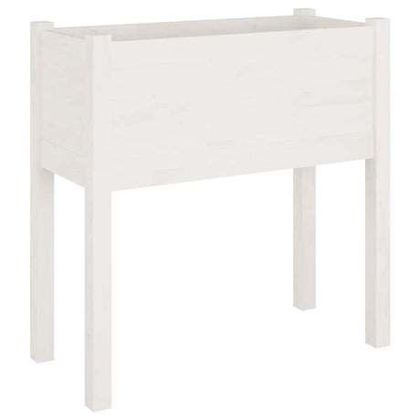 VIDAXL -Pflanzer 2 ST 70x31x70 cm Festkiefer weiß